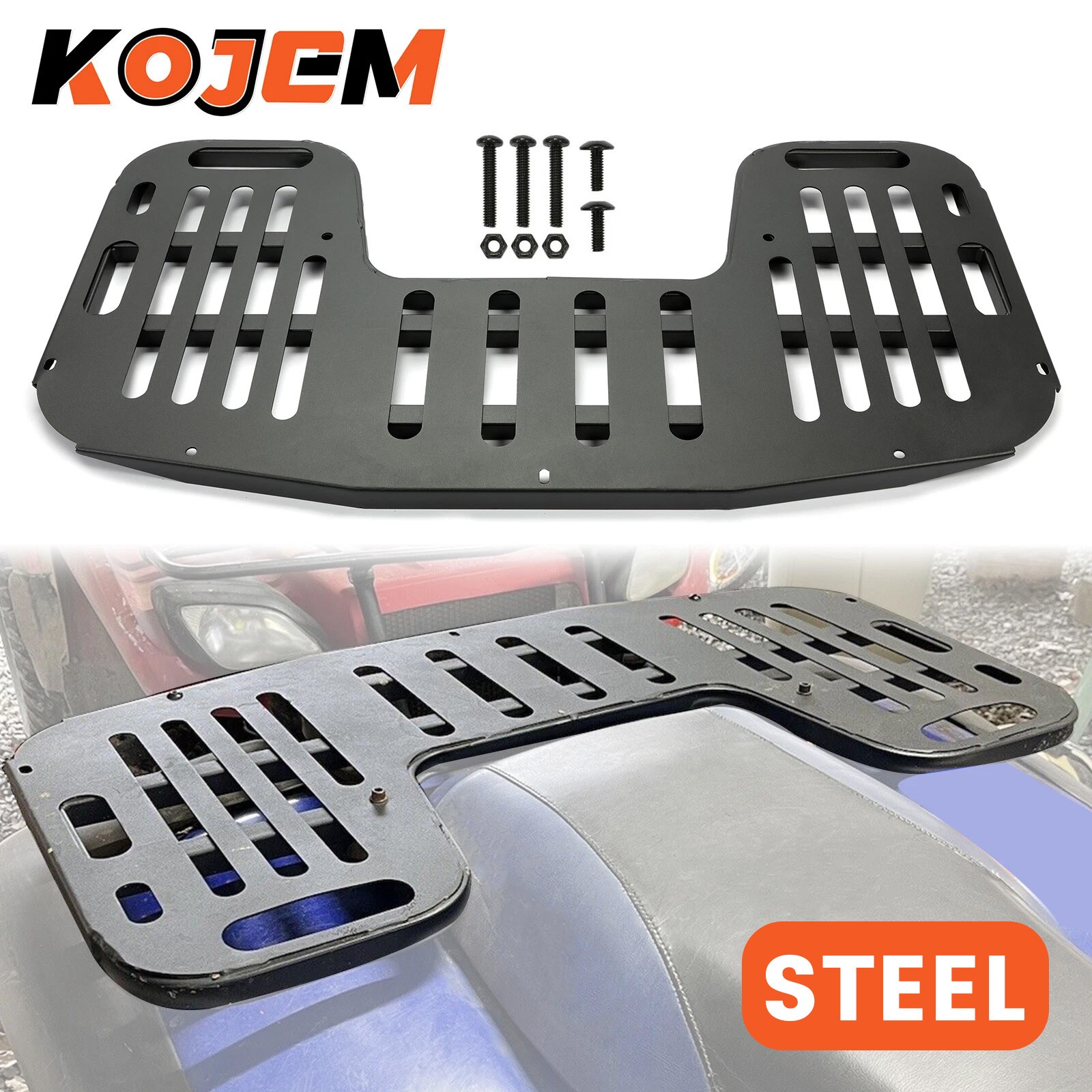 Steel Rear Body Rack Assembly For 95-05 Polaris Sportsman 335 400 500 600 700