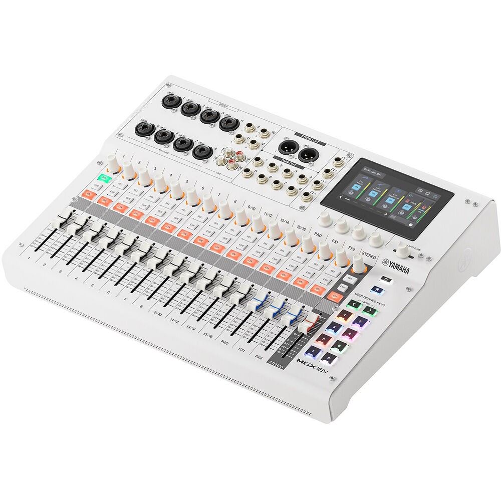Yamaha MGX16V 22-Channel Digital Mixing Console with Video Interface (White)