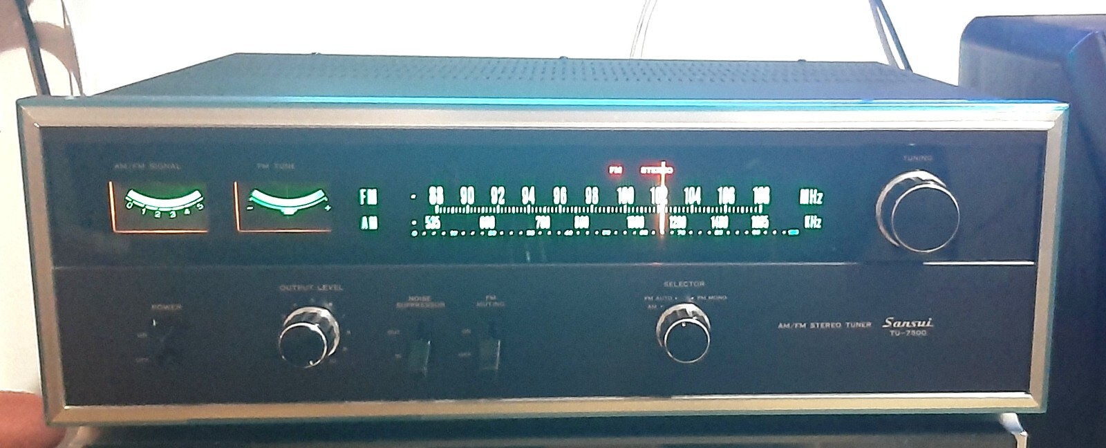 SANSUI TU-7500 AM/FM STEREO TUNER HI-FI (1974) - MANUALS - ACCESSORIES - BOX