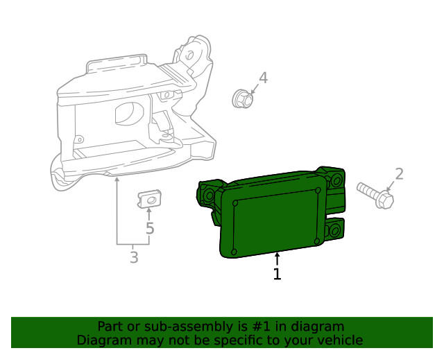 Genuine Mazda Blind Spot Detection System Warning Sensor D24H-67-Y90F