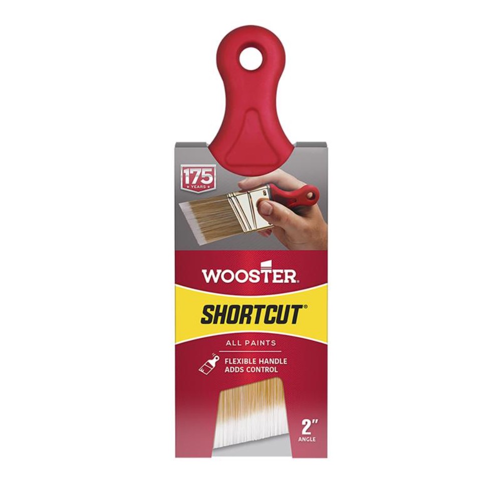 Wooster Q3211 Synthetic Blend Elastomeric Handle Angle Paint Brush 2 W in.