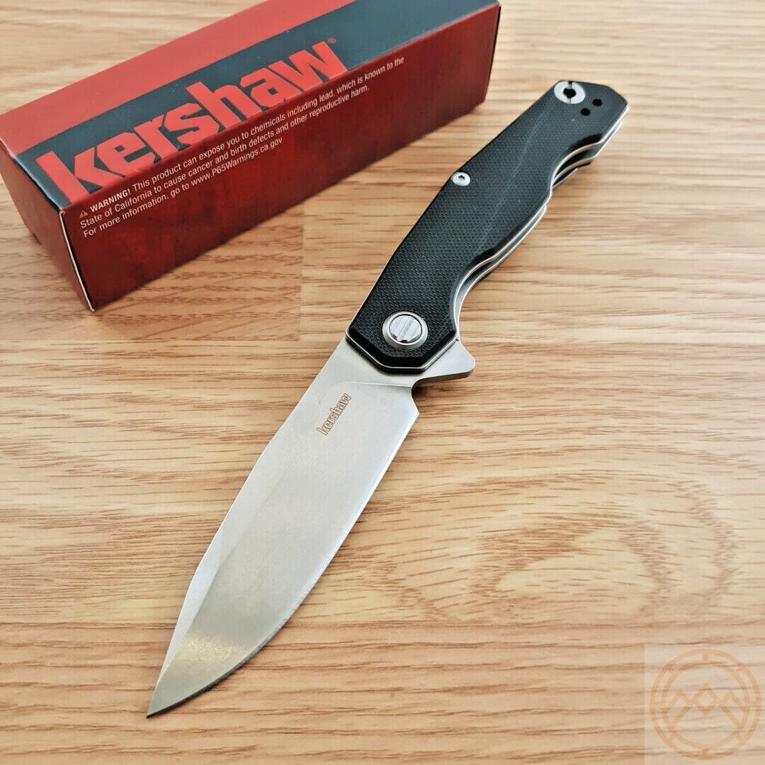 Kershaw Inception Folding Knife 3.25" D2 Tool Steel Blade Black G10 Handle 2031