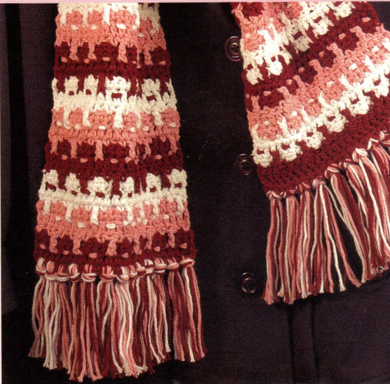 PRETTY Scarf in Style/Apparel/CROCHET PATTERN INSTRUCTIONS ONLY