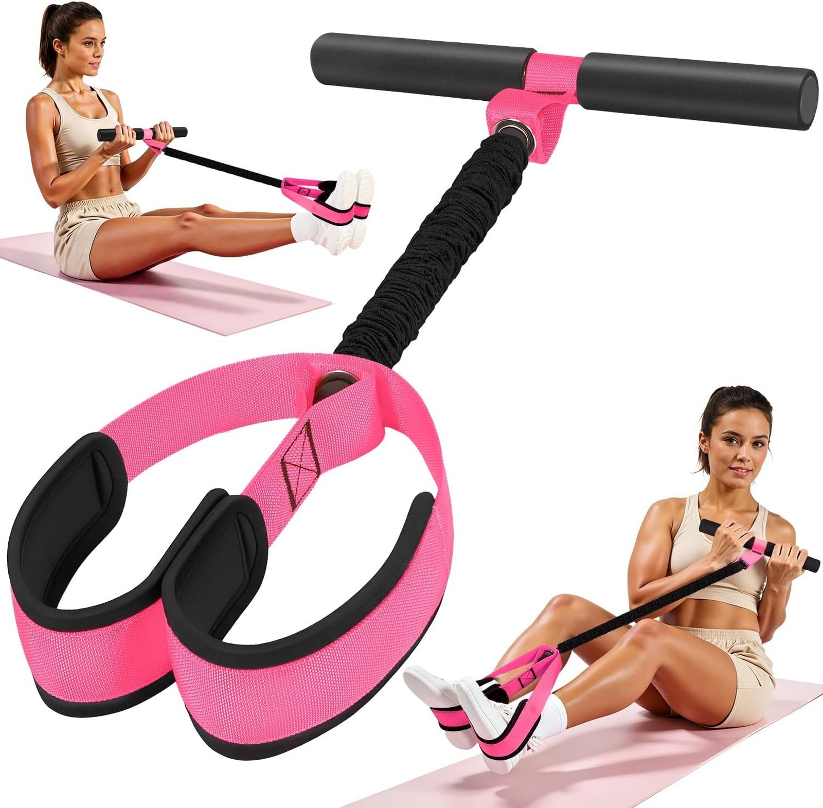 Resistance Band with Handles Durable Latex Tubes Full Body Workout Fit Exercise