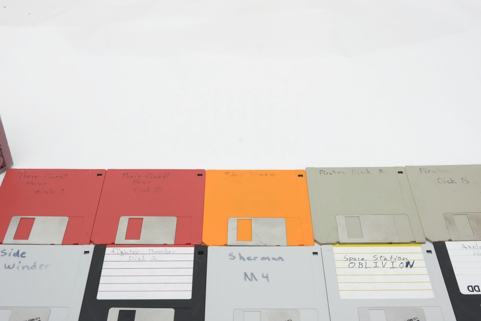 Lot of 14 3.5" Floppy Disk Vintage Amiga Games Programs Software