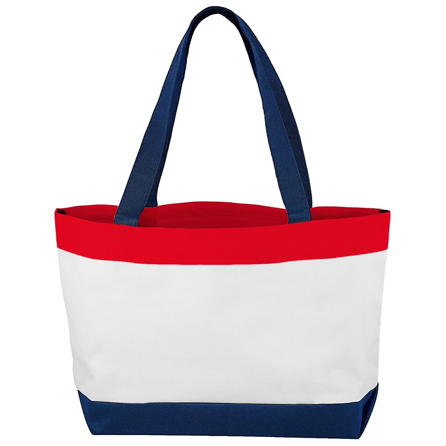 Alta Classic Genuine Over Shoulder Travel Tote Travel Bag - Red White and Blue