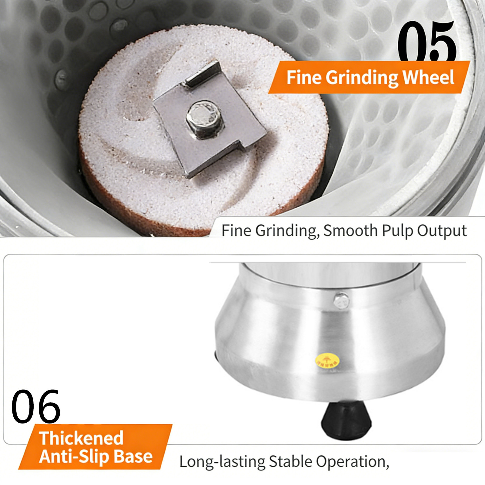 Stainless Steel Slag Separated Soybean Milk Maker Soybean Grinding Machine