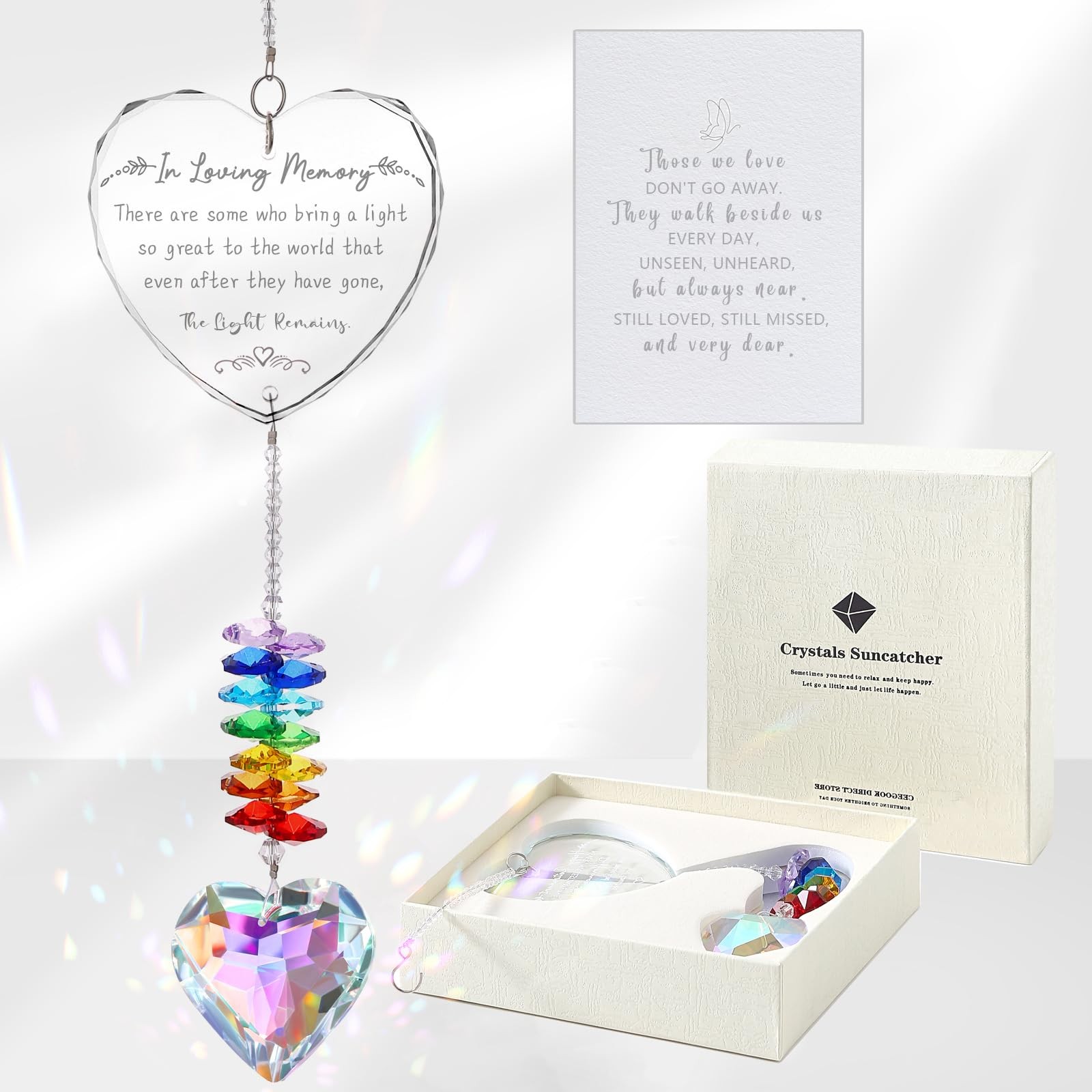 Memorial Gifts, K9 Suncatcher Sympathy Gifts for Loss of Loved One, Bereaveme