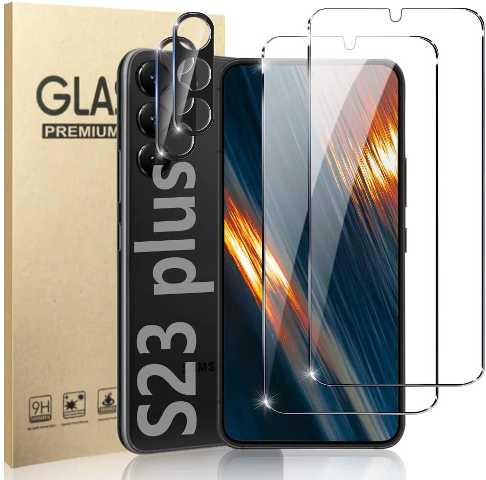 2+2 Tempered Glass Screen/Camera LensTempered Samsung Galaxy S23/23+/ULTRA