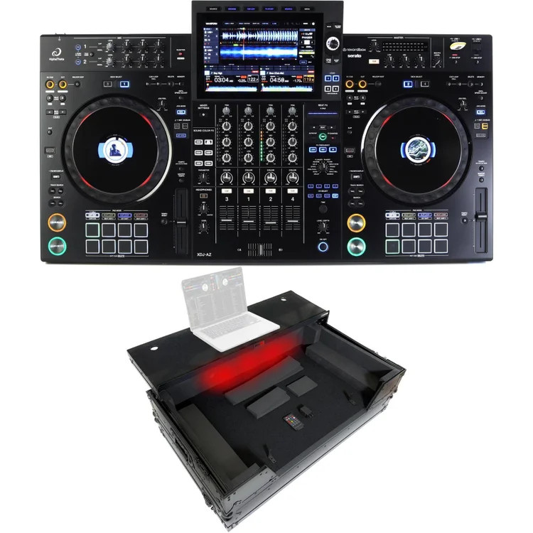 AlphaTheta XDJ-AZ 4-channel Digital DJ System with LED Flight Case