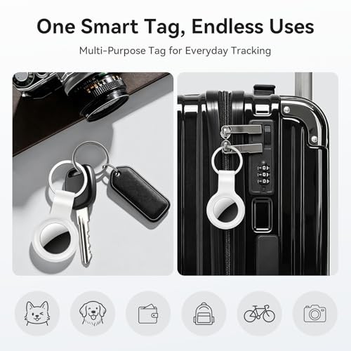 Air Tracker Tag-2 Pack, Smart Item Tags [Apple MFi Certified] | With Silver