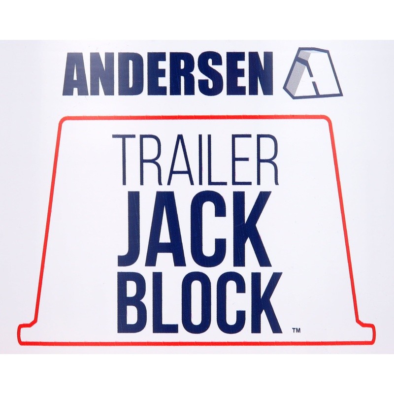 Trailer Jack Block Stabilizer RV Trailer Easy Install Stackable Magnet Base Red