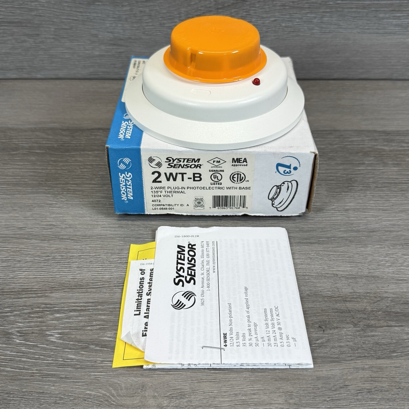 System Sensor 2WT-B Photoelectric Smoke Detector