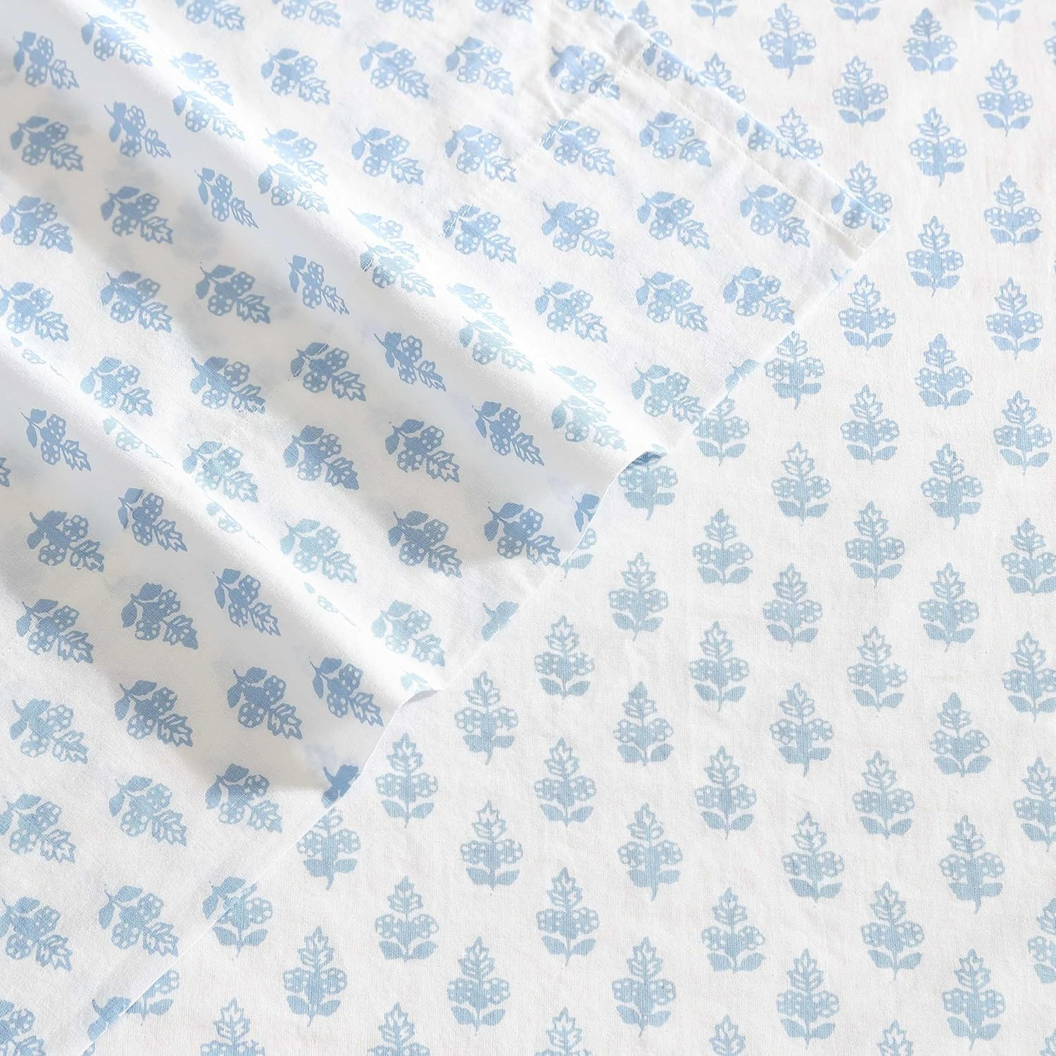 - King Sheet Set, Crisp & Cool Cotton Percale Bedding with Deep Pockets, Lightwe