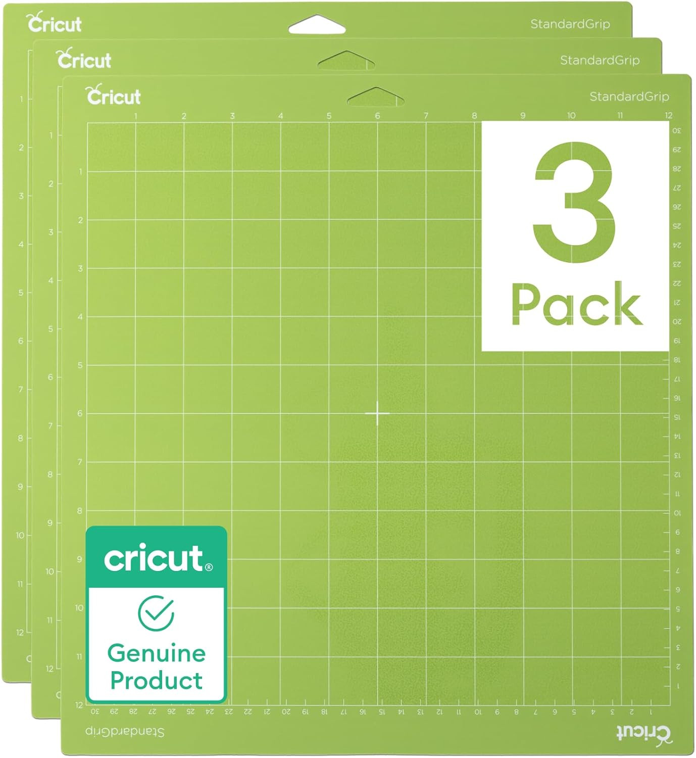 StandardGrip Machine Mats 12in x 12in, Reusable Cutting Mats for Crafts with Pro