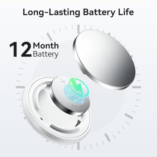 Air Tracker Tag-2 Pack, Smart Item Tags [Apple MFi Certified] | With Silver