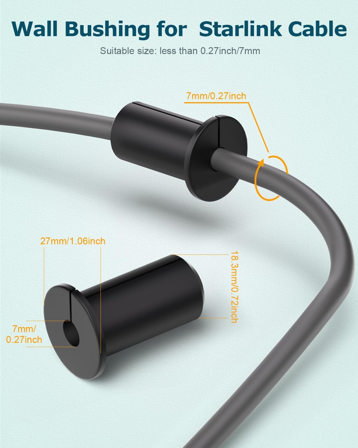 High-Quality 6 Pack Grommets for Starlink - Reliable Cable Management Solution
