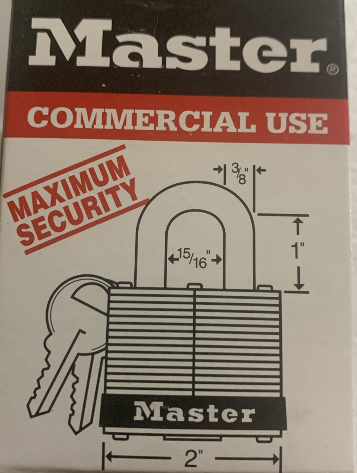 Master Lock #5 Padlock with Keys