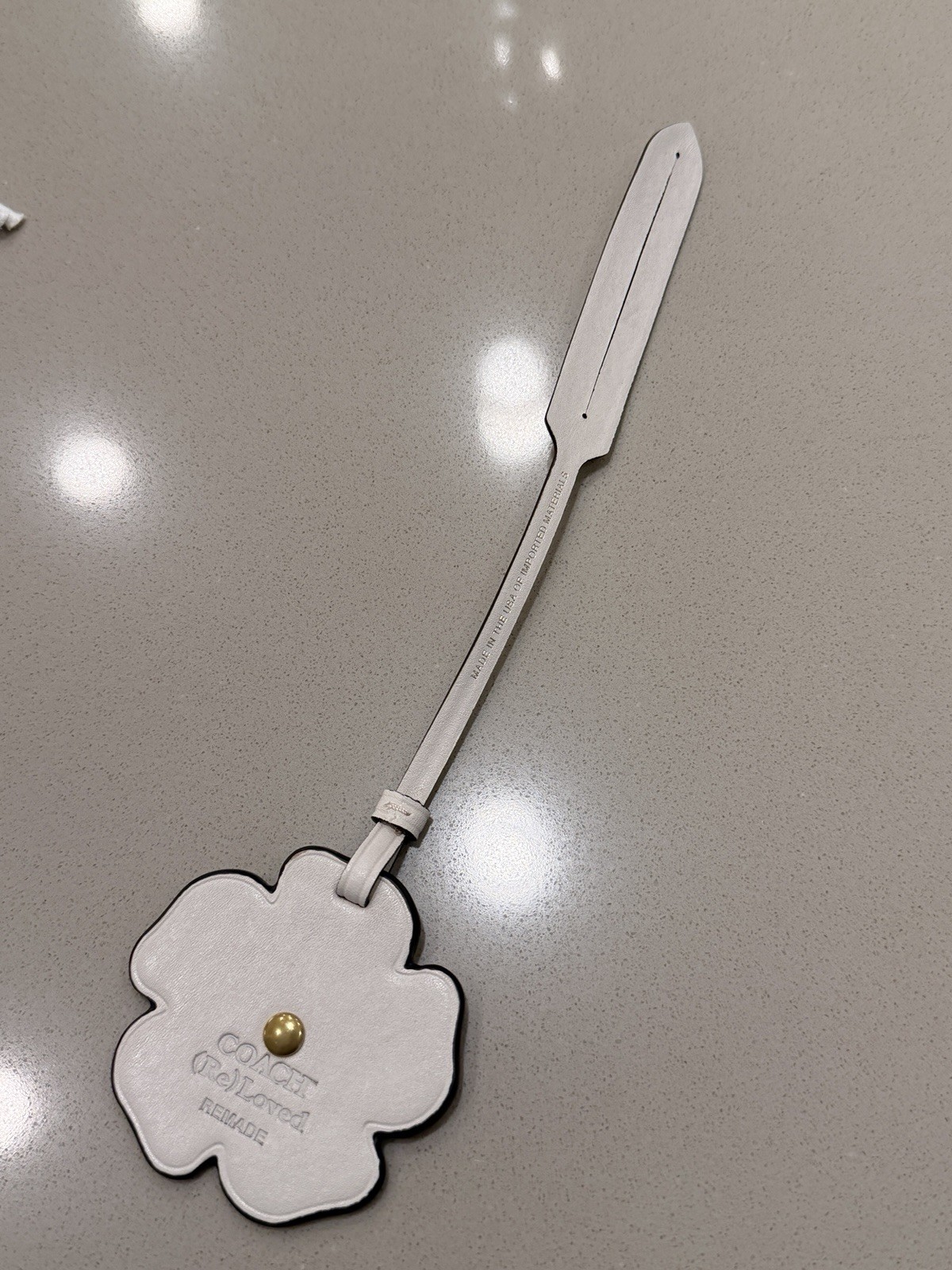 Coach Remade Tea Rose Bag Charm