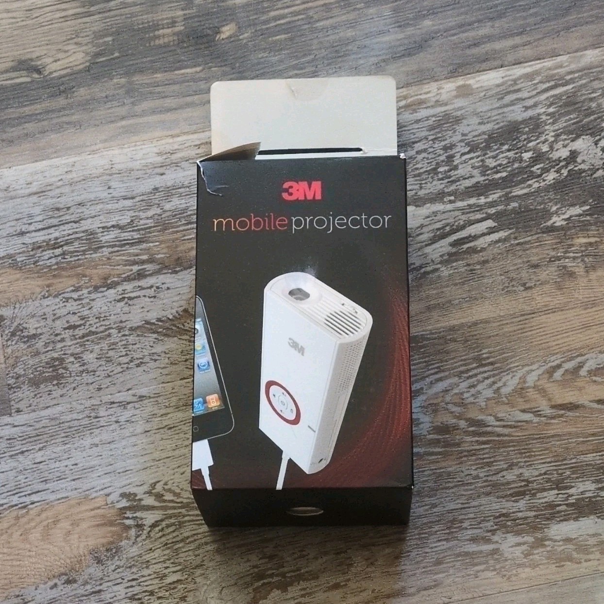 3M MP225a LPD Mobile Projector SVGA 800x600 32 ANSI iOS White/Red