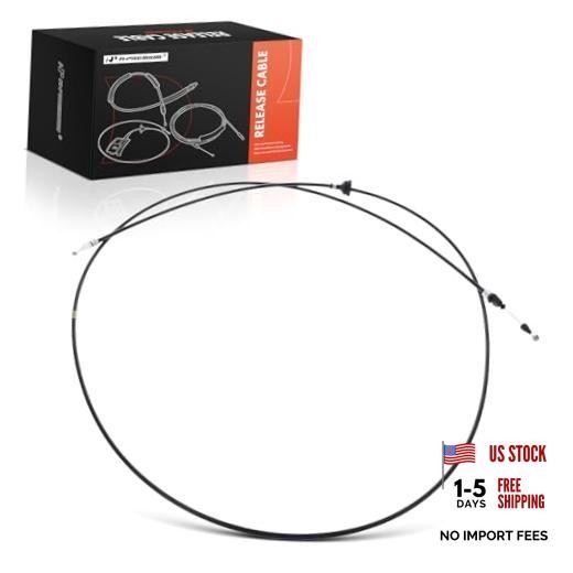 Front Hood Latch Release Cable Without Handle Compatible with Mitsubishi