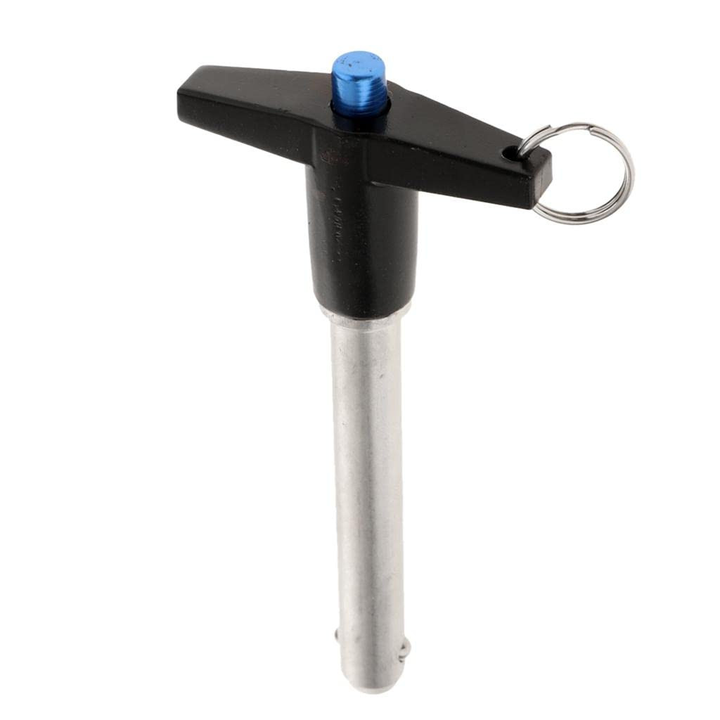 Stainless Steel Quick- Locking Pin, Push Button, 1/4 Inch 6Mm Diameter - Black,