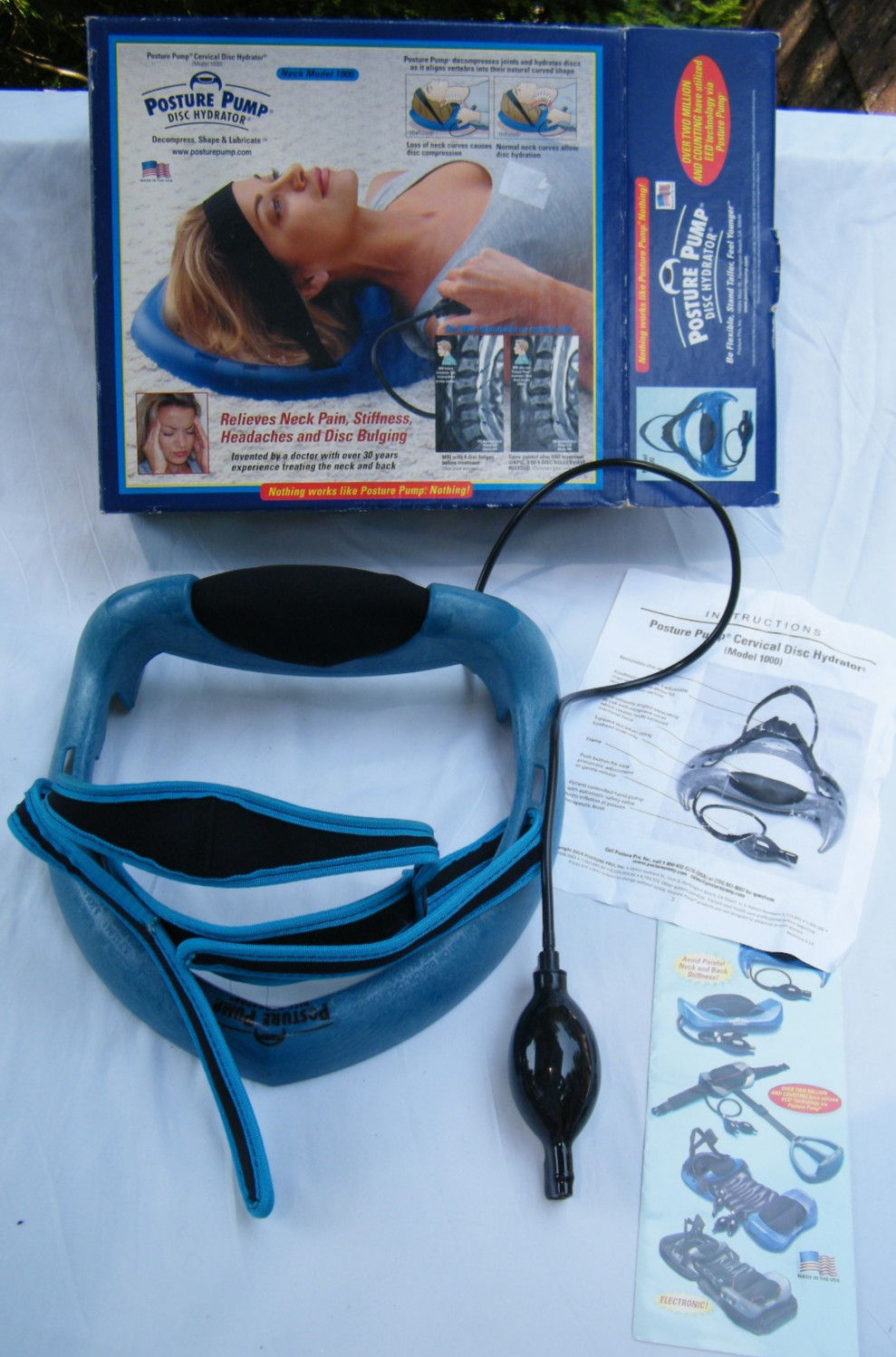 Posture Pump Neck Exerciser Disc Hydrator Model 1000 in Box