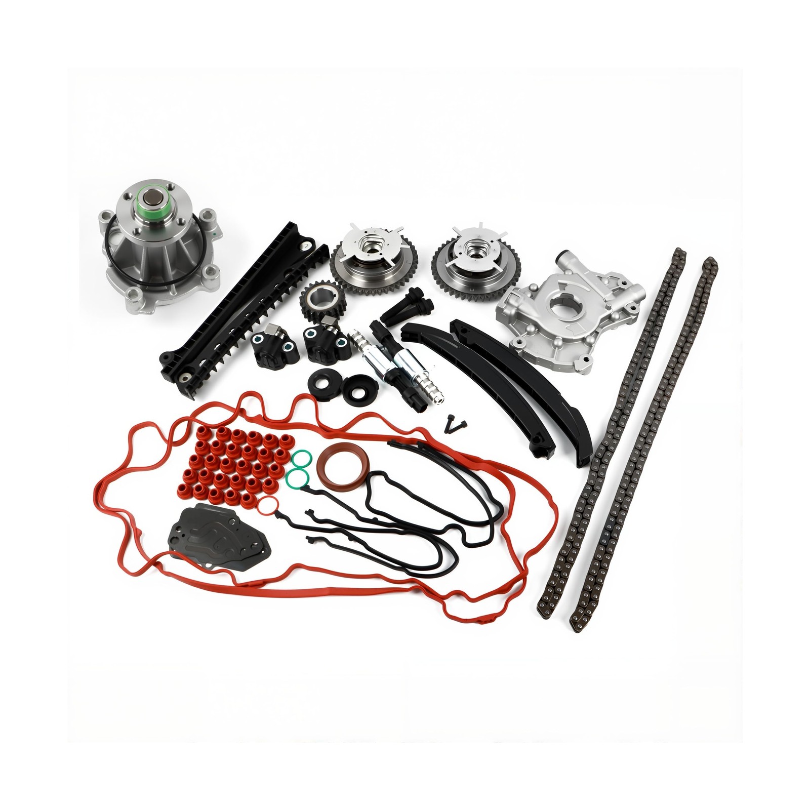 Engine Timing Chain Kit Oil Pump Water Pump Phasers VVTs 5.4L Fits for 2004-2...