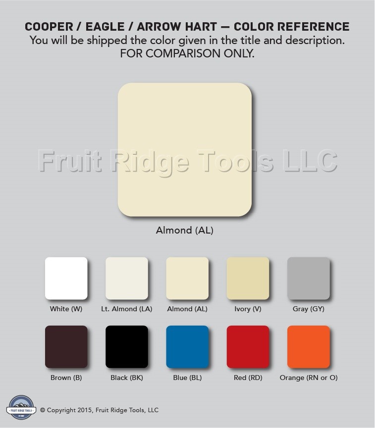 Cooper 5550-5EA Almond Solid Blank One Data Modular Port Filler Inserts 2-Pack