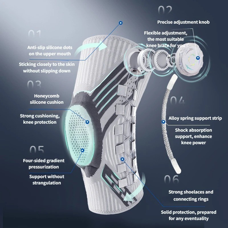Smart Knob-Type Sports Knee Brace For Joint Pain Meniscus Tear Running Sports