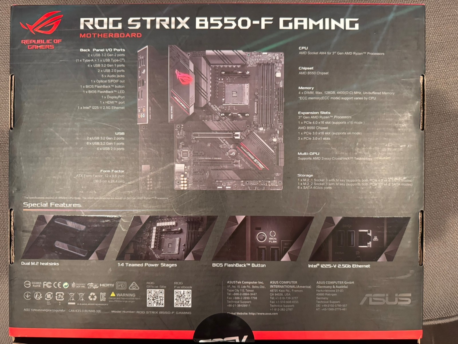 ROG STRIX B550-F GAMING | USED | GOOD CONDITION
