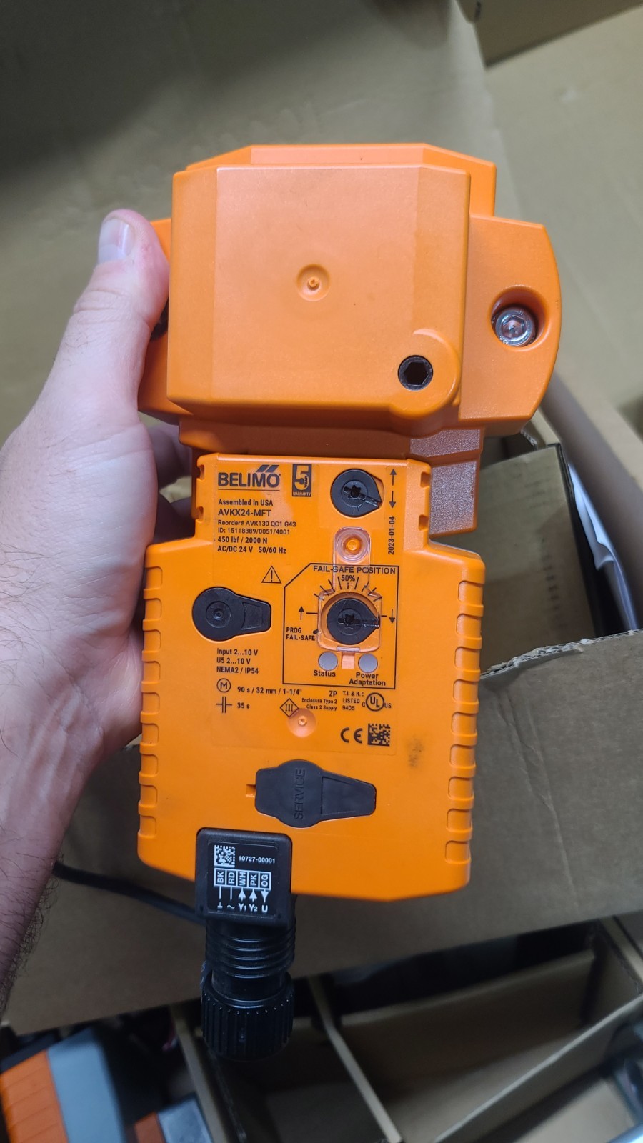 Belimo FGVL+AVKX24-MFT Programmable Valve Actuator with Fail Safe 24V