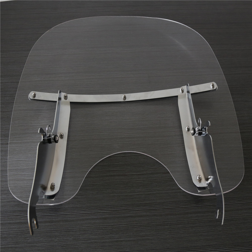 26''X23'' Detachable Windshield For Harley Heritage Softail Fat Boy Clear 00-17