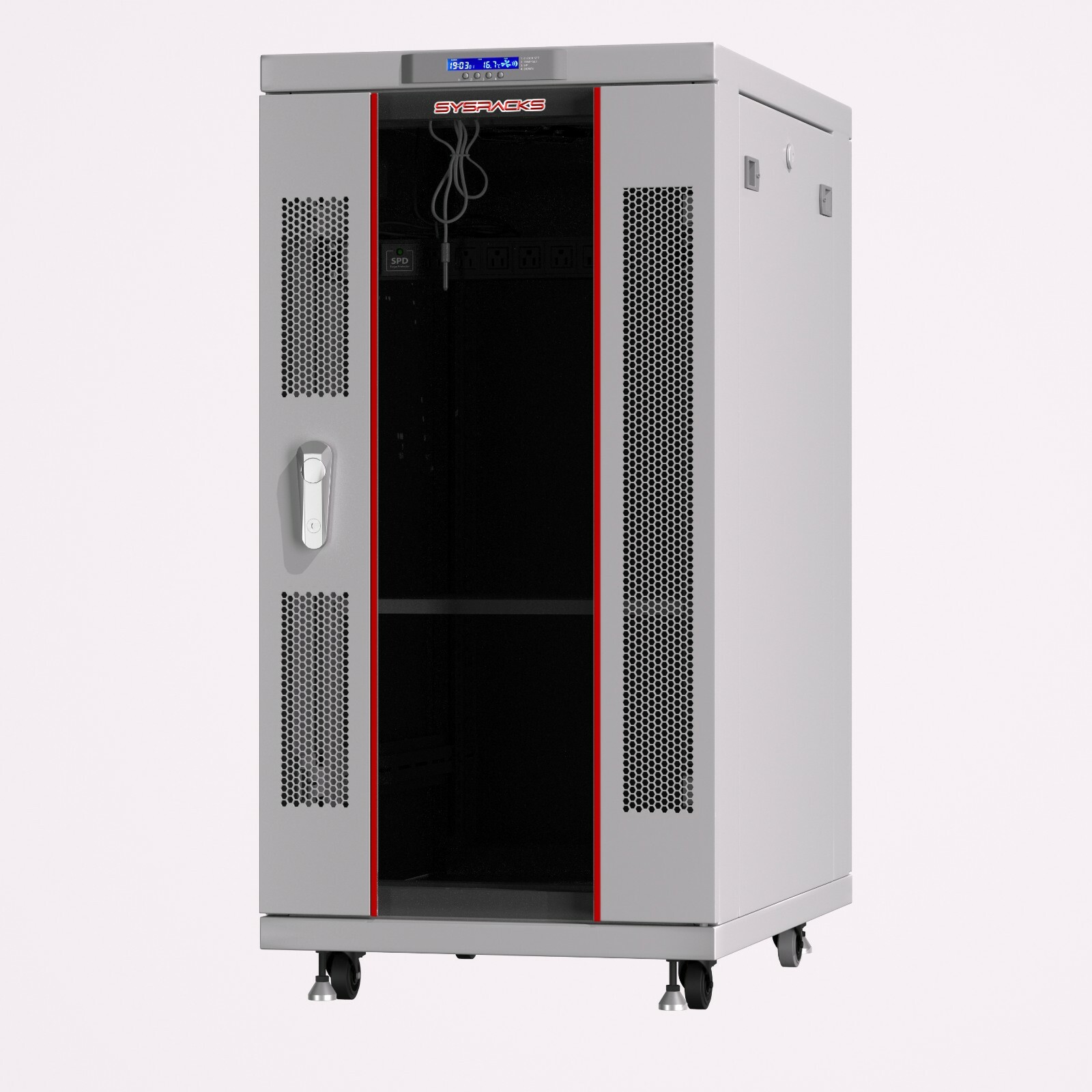 18U Server Rack IT Cabinet Data Network Rack Enclosure - 35-Inch Deep Rack Stand