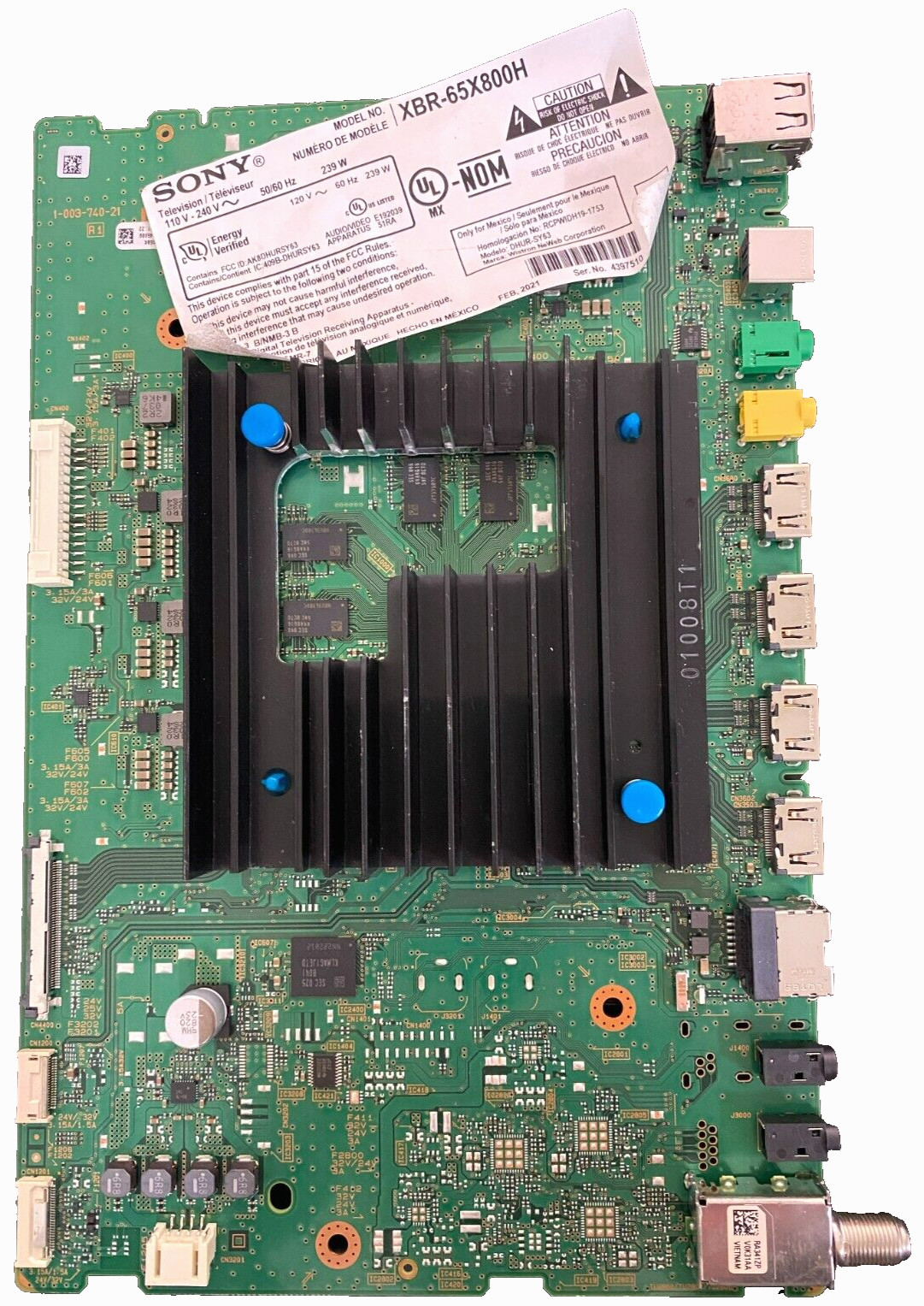 Sony A-5015-318-A, A5015305A BNB Main Board for XBR-65X800H