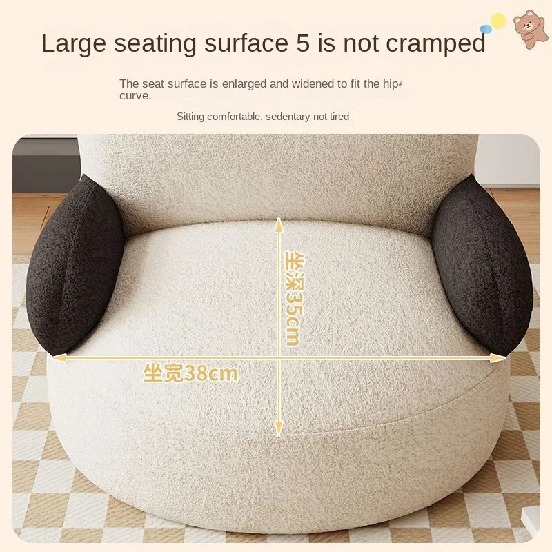 Cute Cartoon Beanbag Sofa for Living Room or Bedroom – Velvet Lazy Sofa for Chi