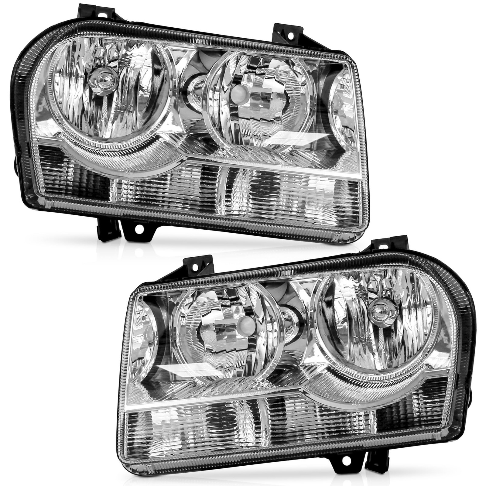 Halogen Headlights for 2005-2010 300 Not Fit 300C HID 4805756AH