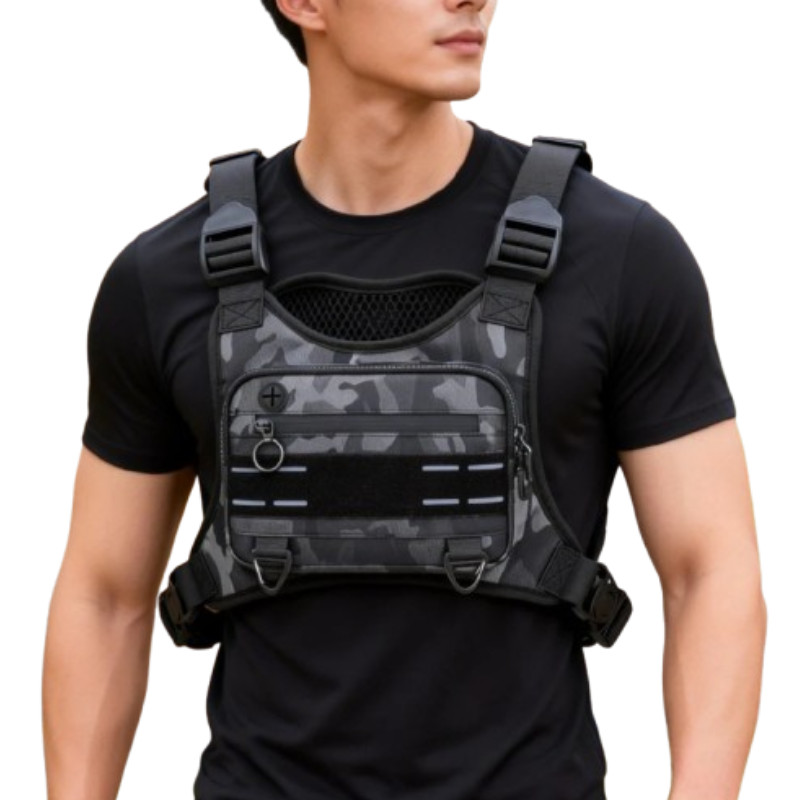 Sport Chest Bag Lighttweight Waterproof Tactical Hiking Camping Vest Bag Outdoor