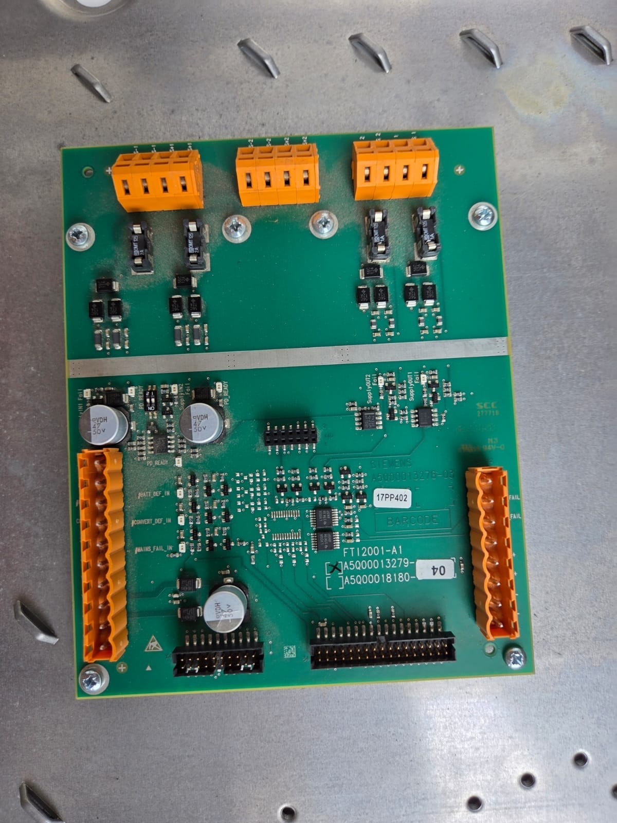 Siemens FT724-ZZ Cerberus Fire Terminal Board S54400-C31-A2 Network ControlPanel