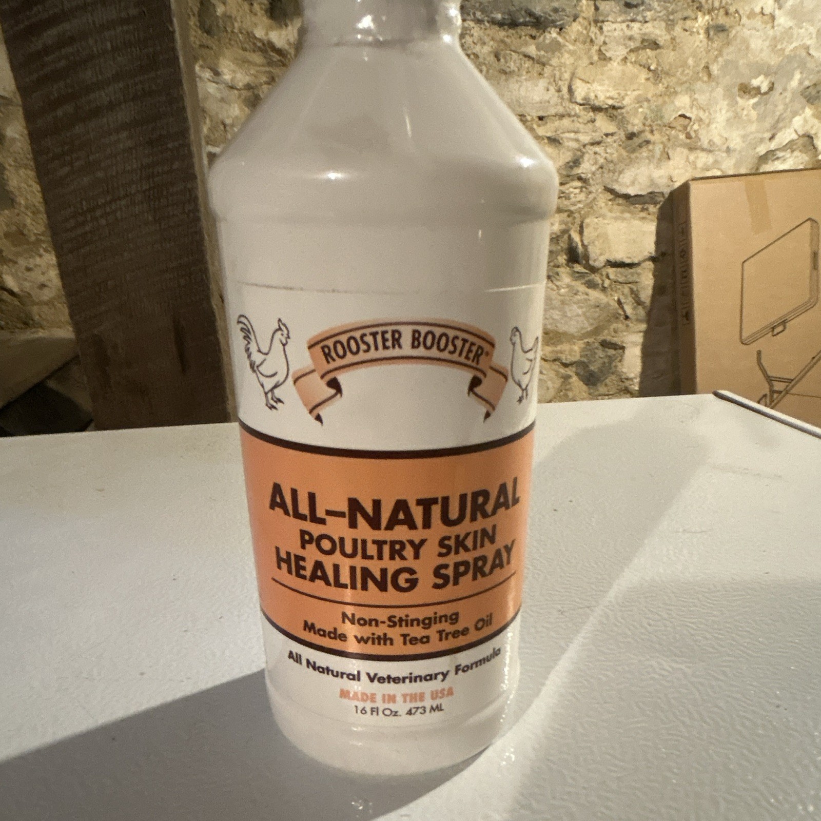Rooster Booster Poultry Skin Healing Spray Non-Stinging Tea Tree Oil 16 fl oz