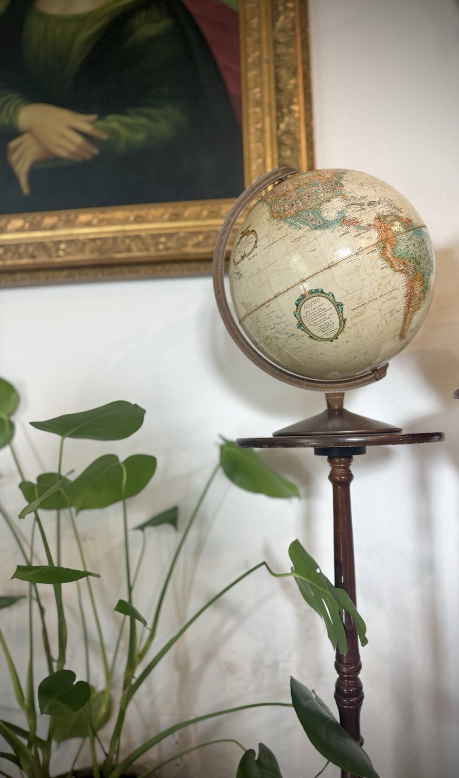 Decorative Vintage Replogle World Classic Globe – 12” Rotating on Metal stand