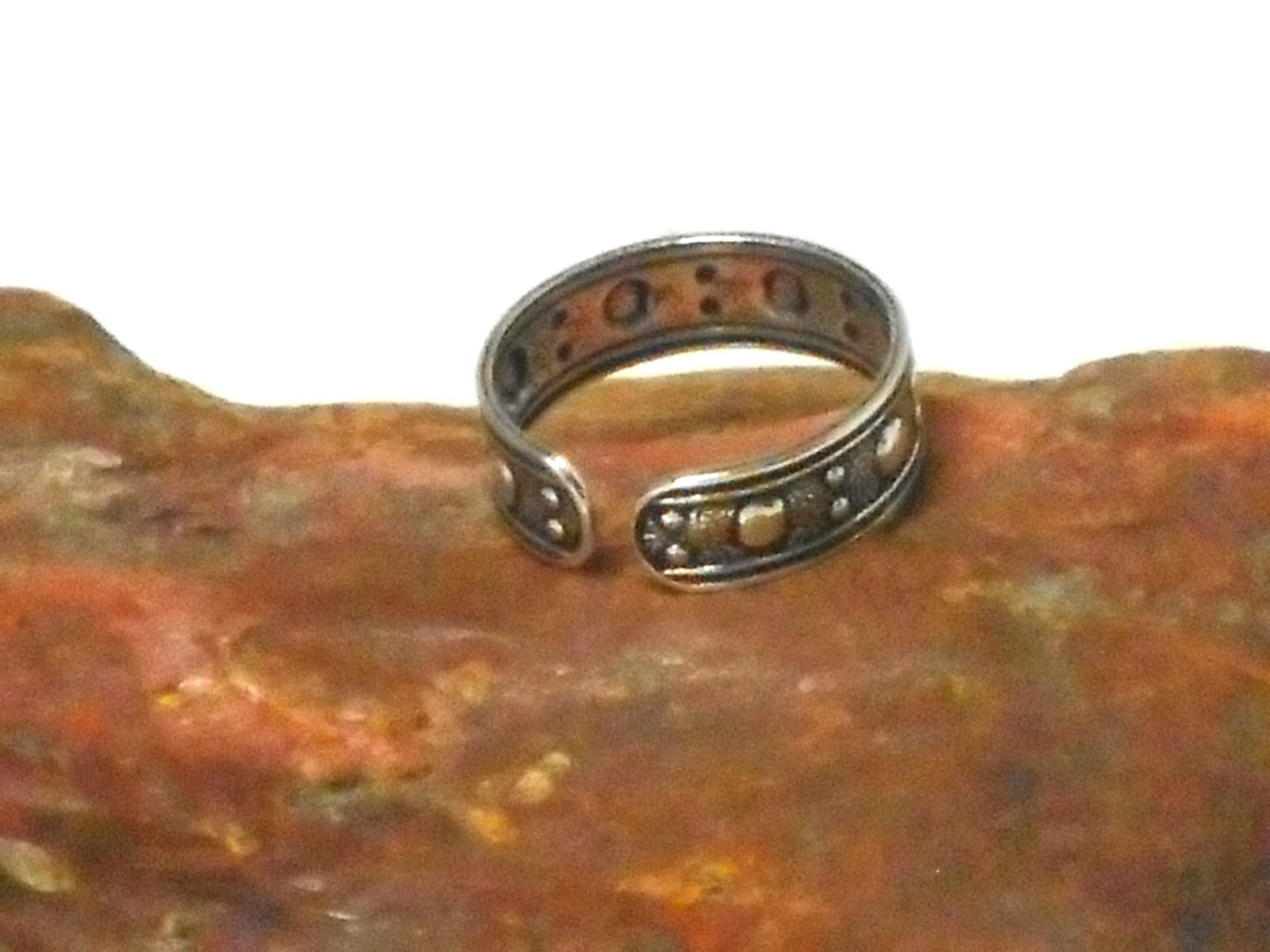 Adjustable TOE RING Sterling Silver 925