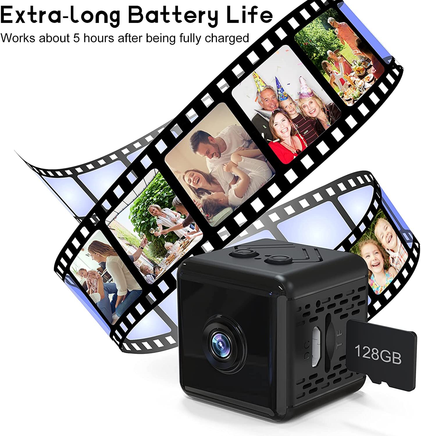Mini App WiFi Hidden Camera 4K Motion Detection Night Vision Home Security Cam