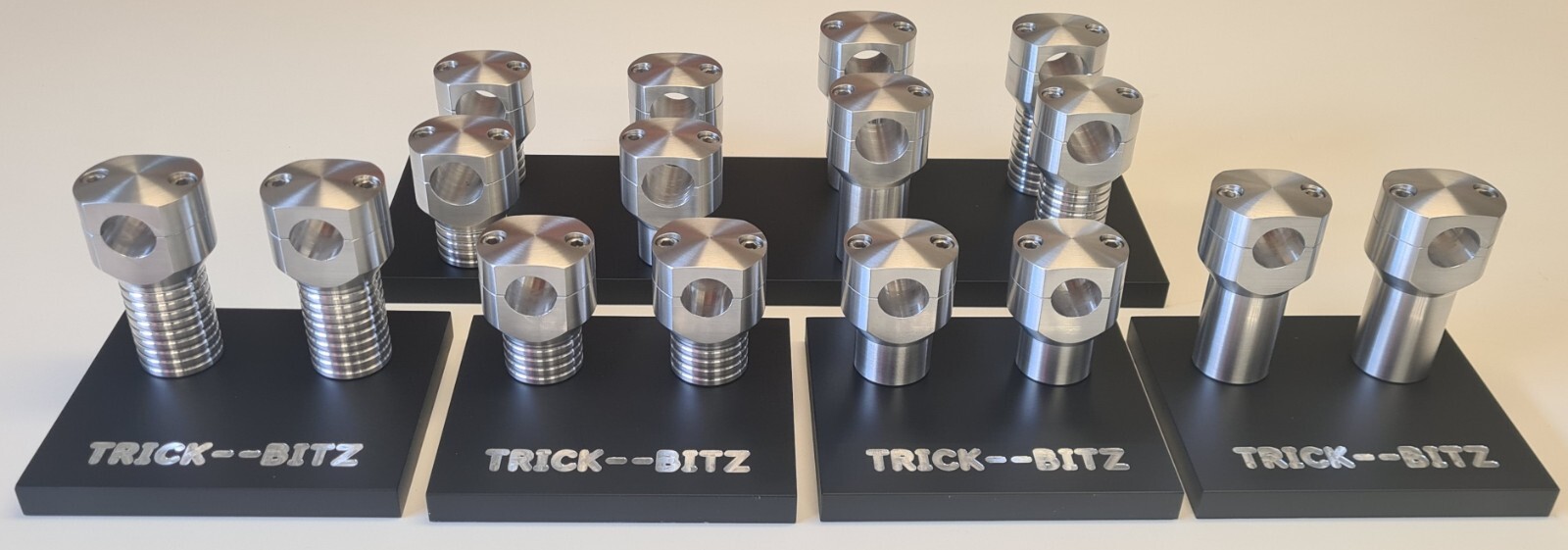 Triumph Universal 2" High plain handle bar risers to suit 1 inch (25mm BARS)