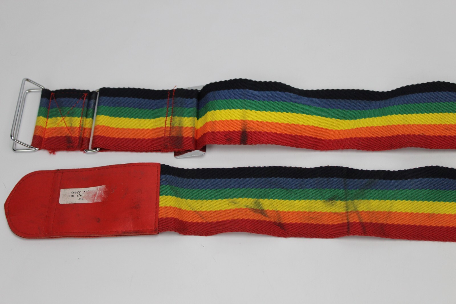 Vintage Rainbow Luggage Strap Read Description