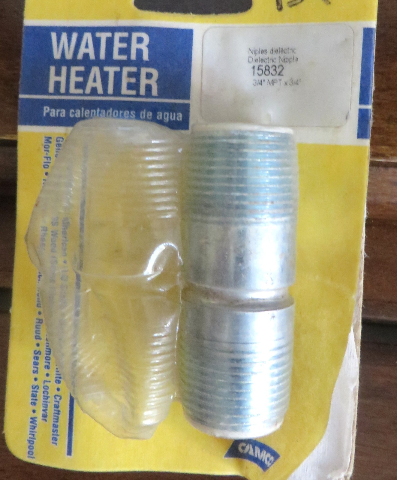 NiPkg. 2-pc. Water Heater Dielectric Nipple 3/4"
