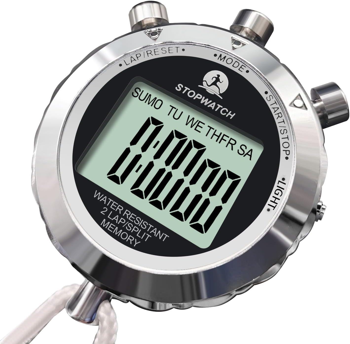Stopwatch Timer, Digital Stop Watch with 0.01Second & 0.001Second Timing, Metal