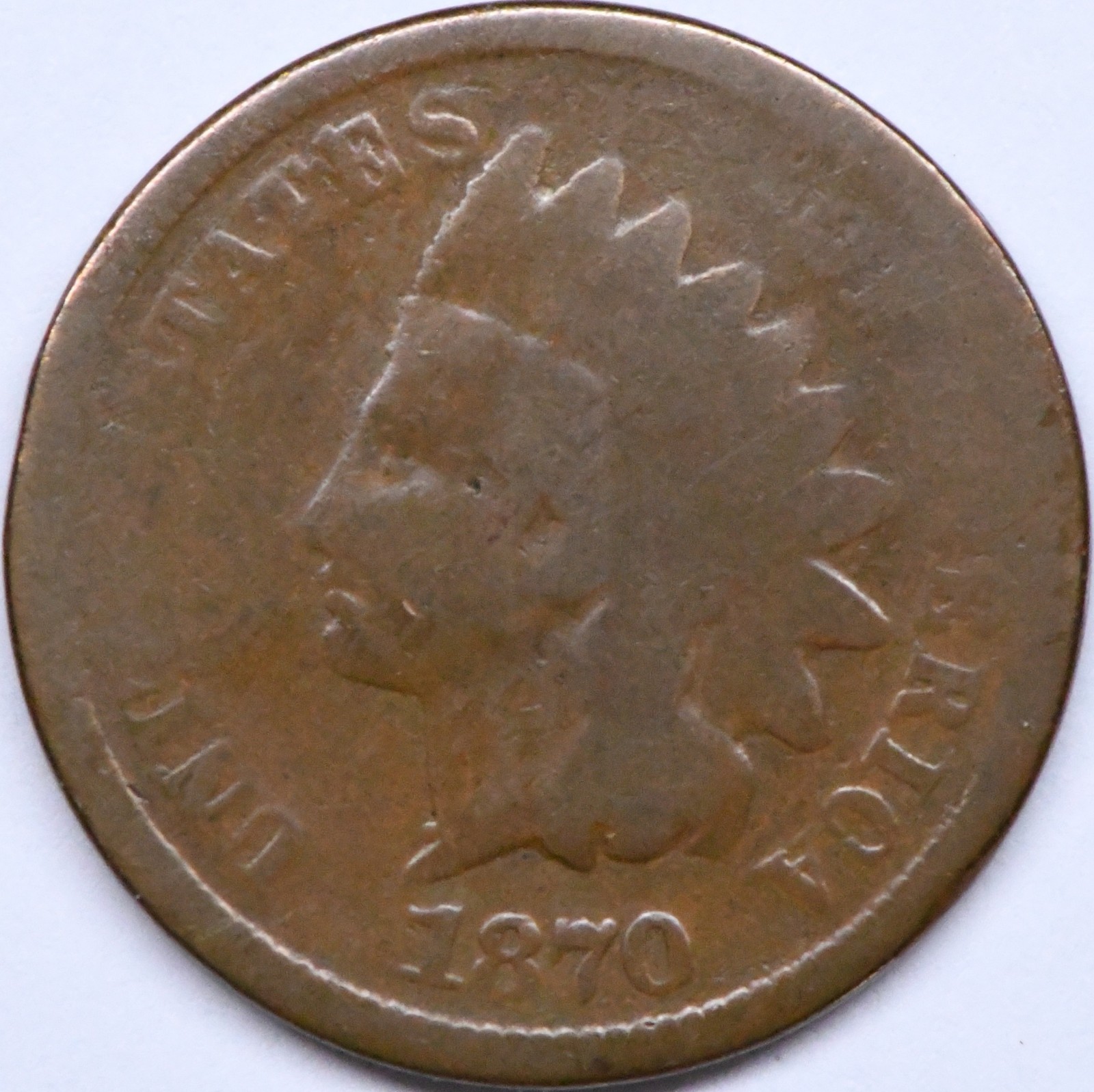 1870 indian head penny