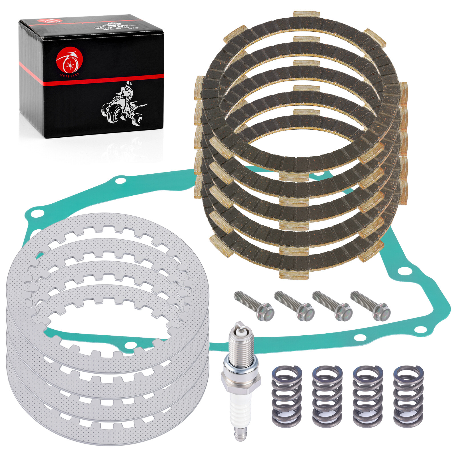Heavy Duty Clutch Kit W/ Gasket Spring for Honda XL185S 1981-83 / XL200R 1983-84