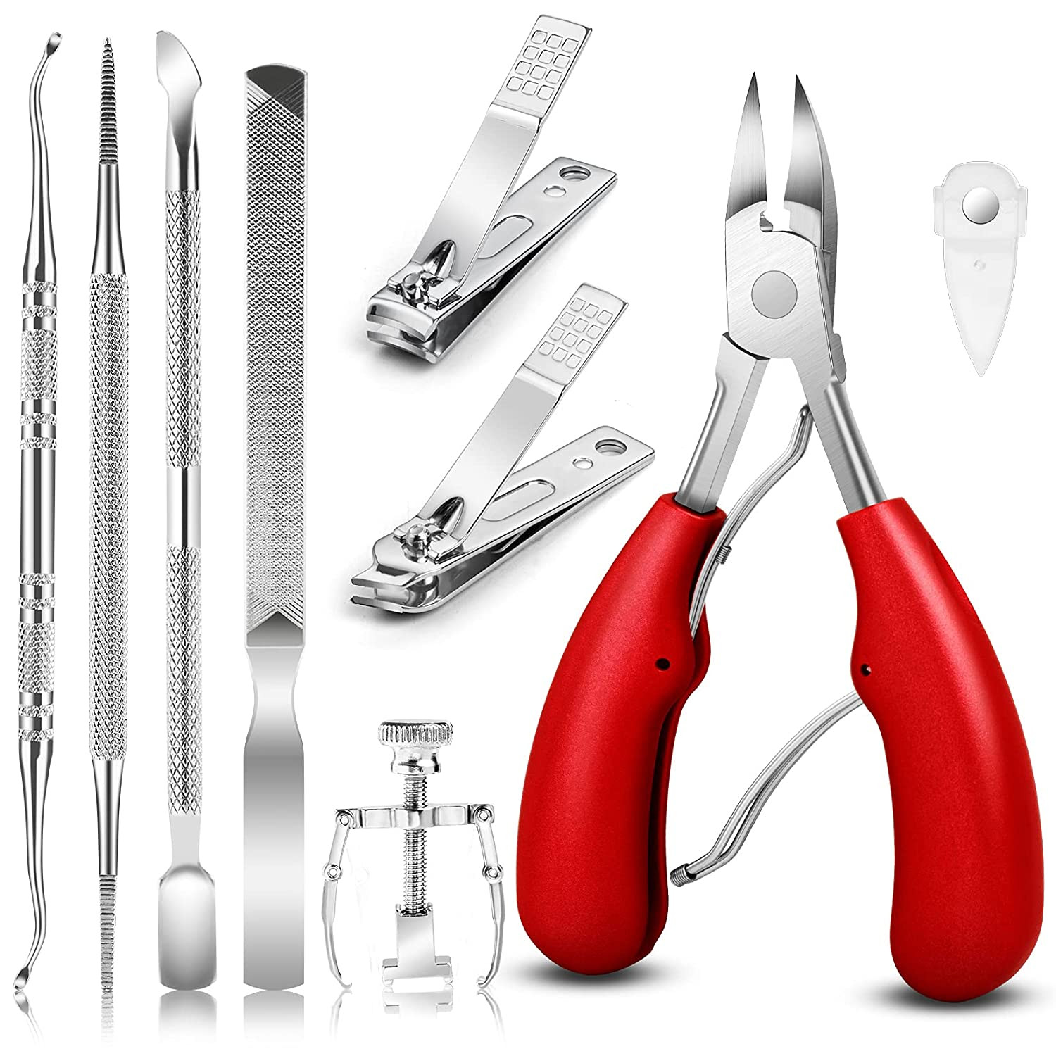 9PACK Toenail Clippers Ingrown Tratamiento Juego  herramientas profesionales US